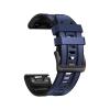 22mm 26mm Silicone leather watch strap for Garmin Fenix8/7/6/5 silicone leather quick release watch strap for Fenix7x 6X 5X Strap(Dark blue,26mm fenix7x/6x/5x) view 1