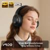 YMOO Active Noise Cancelling Headphones for Airplane Travel, LDAC Hi-Res Audio, Wired and Wireless ANC Headphones, 100H Playtime Over Ear Headphones, Custom EQ via App, Bluetooth 6.0 Headset for All view 2
