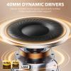 YMOO Active Noise Cancelling Headphones for Airplane Travel, LDAC Hi-Res Audio, Wired and Wireless ANC Headphones, 100H Playtime Over Ear Headphones, Custom EQ via App, Bluetooth 6.0 Headset for All view 4