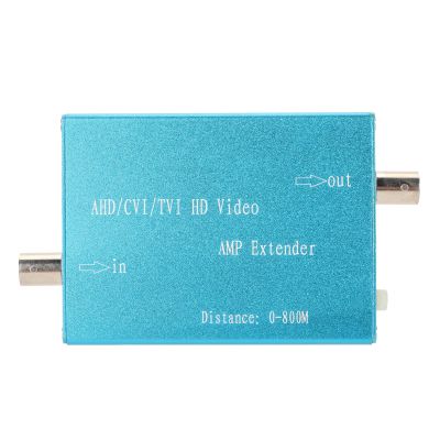 Aluminium Alloy Video Signal Amplifier, Supports AHD, CVI, TVI, Lossless HD Image, Plug and Play, Up to 2624.7ft Range, for Security Camera System