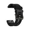 22mm 26mm Silicone leather watch strap for Garmin Fenix8/7/6/5 silicone leather quick release watch strap for Fenix7x 6X 5X Strap(Black,26mm fenix7x/6x/5x) view 1