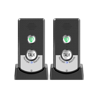 Irishom 2 Pack Intercoms Wireless for Home Voice Bidirectional Caller Home Ultra Long Distance Portable Wireless Voice Interphone Elderly Caller Room to Room Communication