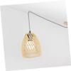 WHAMVOX Boho Room Decor Rattan Woven Pendant Lamp Shade Living Room Chandelier Lamp Shade for Bedroom Decor view 3