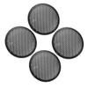 Edinstry 4Pack 8'' Plastic Audio Speaker Cover Mesh Subwoofer Grill Horn Guard Decorative Circle Grille Protector Black for Auto Car view 1