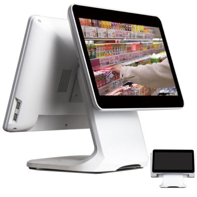 Touchscreen Cash Register,15.6 Inch Touch Screen PC POS Systems,Register Catering Supermarket Cashier,CPU N2930, 4/8gb Ram, 64gb Ssd, Cash Register Resolution,for Retail, Catering,4GB