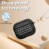 Glitter Diamond Case for AirPods 3rd Generation Cover with Pearl Bracelet Keychain, Sparkle Bling Design for Women Soft TPU Shockproof Protective Cover for Airpods 3 gen-Black view 4