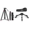 NEEWER TP37 Basic 74" Video Tripod with Fluid Head, Metal Camera Tripod with Smooth Friction Damping, Quick Release Plate Compatible with Manfrotto 501, TS009 Photography Tripod Dolly Included view 1