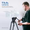 NEEWER TP37 Basic 74" Video Tripod with Fluid Head, Metal Camera Tripod with Smooth Friction Damping, Quick Release Plate Compatible with Manfrotto 501, TS009 Photography Tripod Dolly Included view 3
