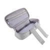 KONTONTY Portable Electronic Accessories Organizer Pouch Storage Case for USB Drives Data Cables Earphones Travel-Friendly Design Light Grey for Travel and Everyday Use view 1