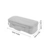 KONTONTY Portable Electronic Accessories Organizer Pouch Storage Case for USB Drives Data Cables Earphones Travel-Friendly Design Light Grey for Travel and Everyday Use view 2