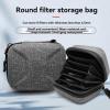 ZLYLVRC Round Filter Storage Case Box, CPL Polarize UV Filter Multi-Layer Protective Case, ND Filter Reducing Lens Dustproof & Shockproof Storage Sleeve (Gray view 4