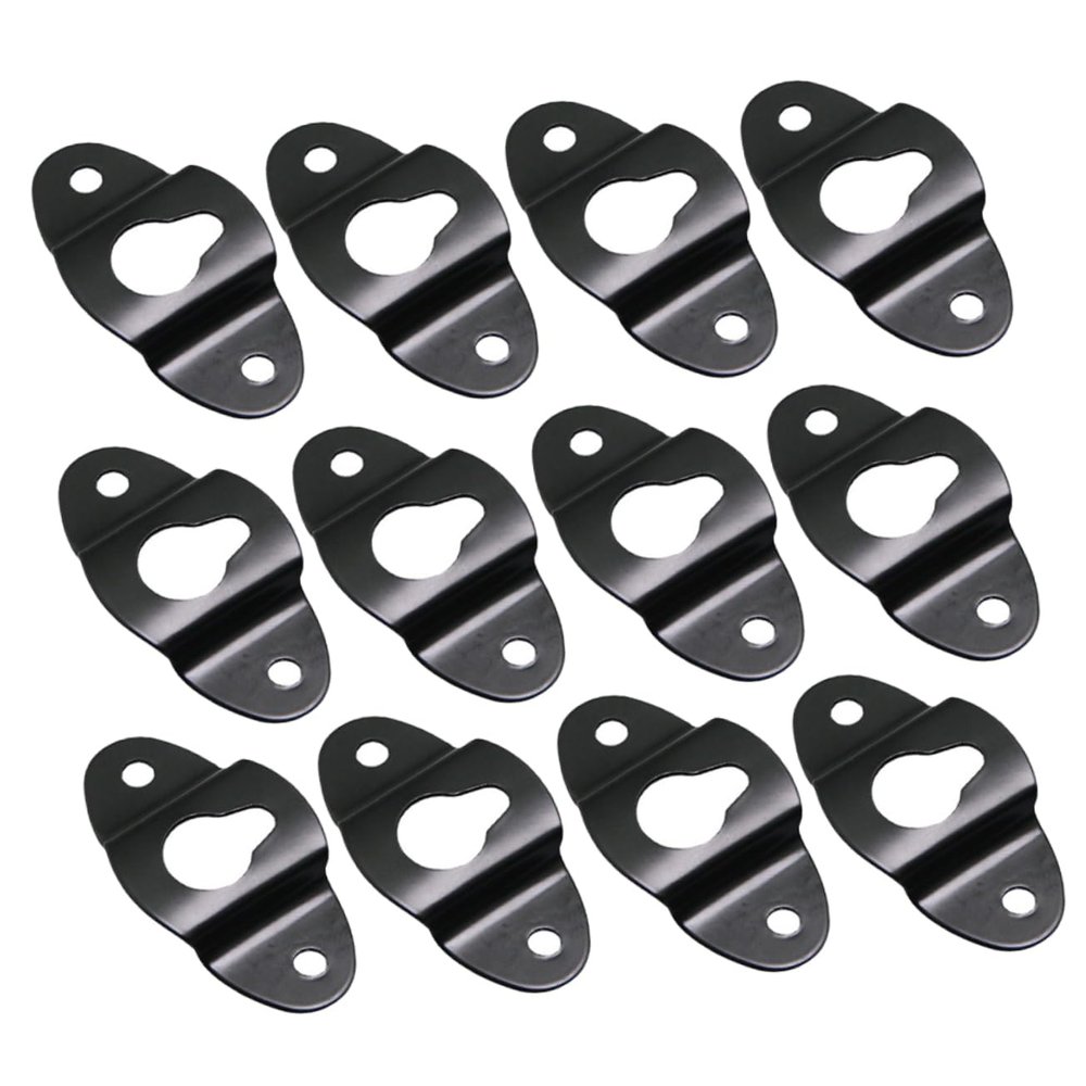 HOMOCONO 20pcs Hooks Heavy Duty Ring Wall Mount Audio Bracket for Speaker Hanger Plate