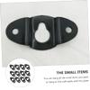 HOMOCONO 20pcs Hooks Heavy Duty Ring Wall Mount Audio Bracket for Speaker Hanger Plate view 3