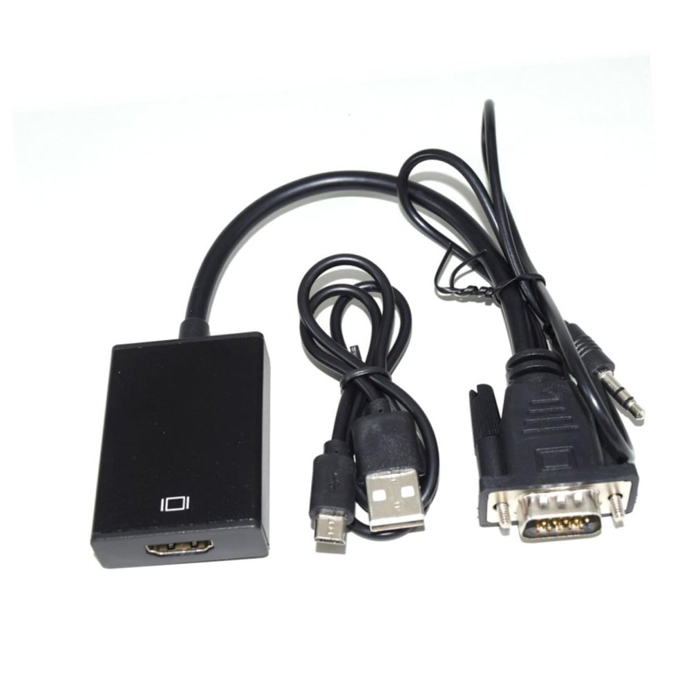 CIYODO Vga to Adapter Cable Audio Converter for Pc Laptop Tv Projector HDTV Support