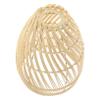 IWOWHERO Woven Rattan Lampshade for Pendant Lights Handcrafted Replacement Shade Rustic Decor for Living Bedroom and Dining Areas Diameter Height view 1