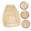 IWOWHERO Woven Rattan Lampshade for Pendant Lights Handcrafted Replacement Shade Rustic Decor for Living Bedroom and Dining Areas Diameter Height view 3