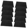 BCOATH 10pcs Black Cotton Cleaning Cloths for Glasses Laptops Smartphones Screens Soft Washable Microfiber Towels for Optics and Electronics Cleaning view 1