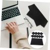 BCOATH 10pcs Black Cotton Cleaning Cloths for Glasses Laptops Smartphones Screens Soft Washable Microfiber Towels for Optics and Electronics Cleaning view 3