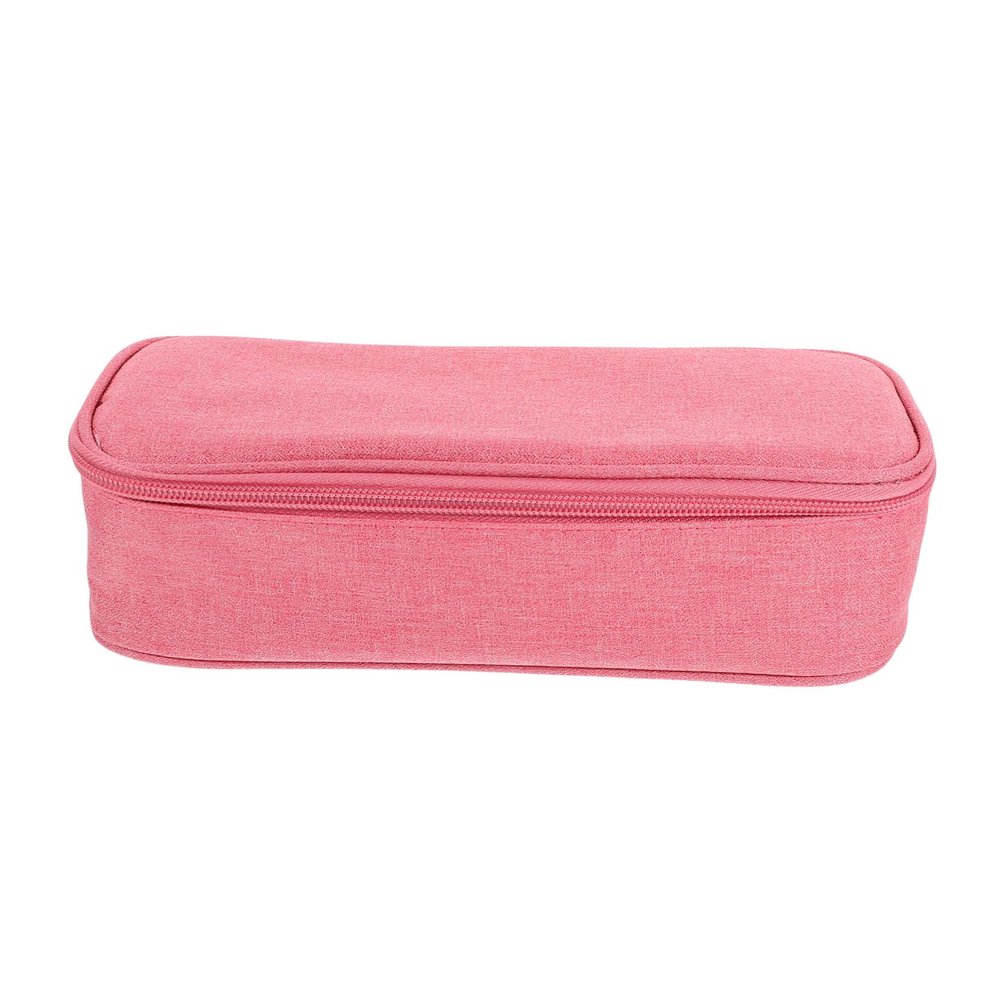 KONTONTY Organizer Electronic Bag for Cords Cellphone Flash Drive Long Life Fabric Pink