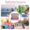 KONTONTY Organizer Electronic Bag for Cords Cellphone Flash Drive Long Life Fabric Pink view 4