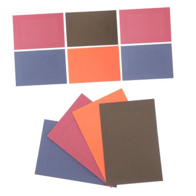 KONTONTY 10pcs Paper Picture Frame Vertical Photo Display Desk Decor Cardboard Photo Frame Party Ornament Random Color