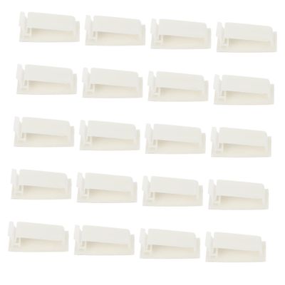 HOMOCONO 20pcs Cable Organizers Clips for Cables Cord Keepers for Wire Management Snake Adhesive Fixing Seat