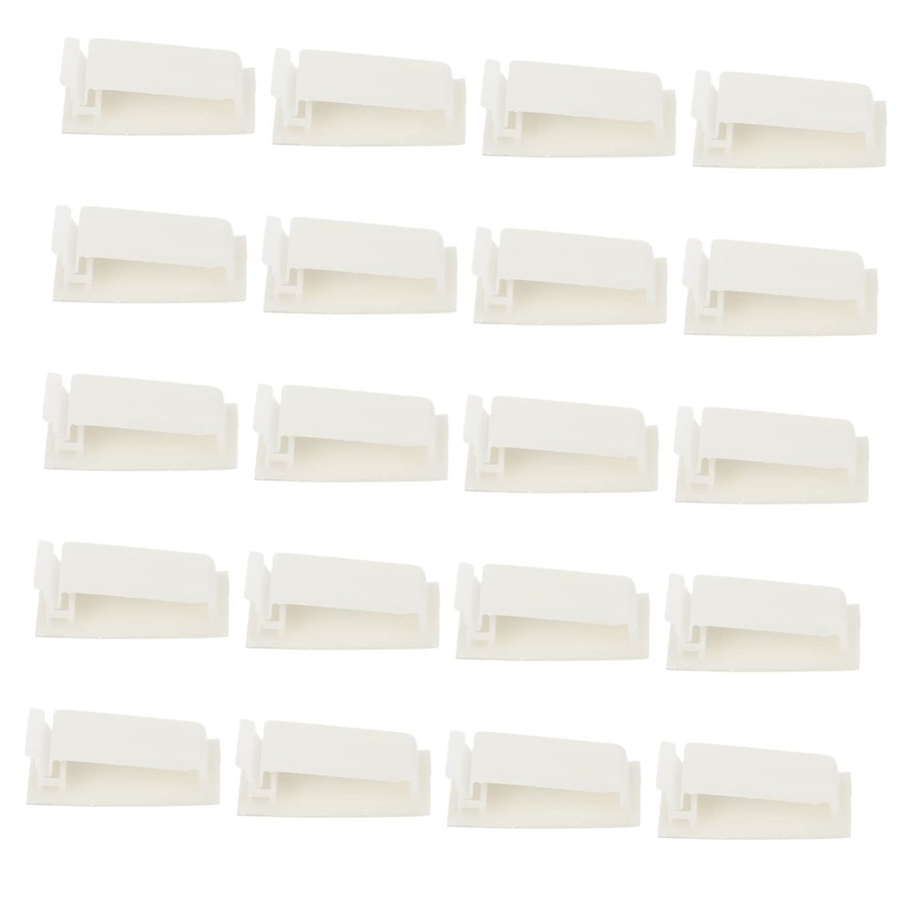 HOMOCONO 20pcs Cable Organizers Clips for Cables Cord Keepers for Wire Management Snake Adhesive Fixing Seat