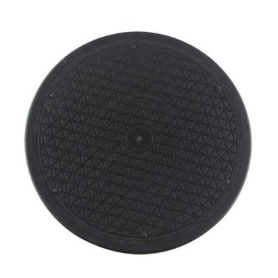 PRETYZOOM 1pc Manual Turntable for Tv Computer Rotating Display Stand for Crafts Screen Sharing Easy Storage of Spices Condiments Black Union Dinner Turntable
