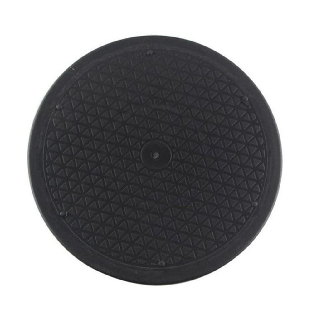 PRETYZOOM 1pc Manual Turntable for Tv Computer Rotating Display Stand for Crafts Screen Sharing Easy Storage of Spices Condiments Black Union Dinner Turntable