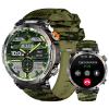 YoYoFit Military Smart Watch for Men (Answer/Make Call), Rugged Tactical Smartwatch for Android and iPhone, IP68 Waterproof Outdoor Sports Fitness Tracker with Heart Rate Blood Pressure Sleep Monitor view 1
