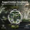 YoYoFit Military Smart Watch for Men (Answer/Make Call), Rugged Tactical Smartwatch for Android and iPhone, IP68 Waterproof Outdoor Sports Fitness Tracker with Heart Rate Blood Pressure Sleep Monitor view 2