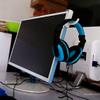 kobeIeen Earphone Holder Headphone Hanger Holder Hook Tape Sticker for Desk Pc Display Headphone Accessories view 2