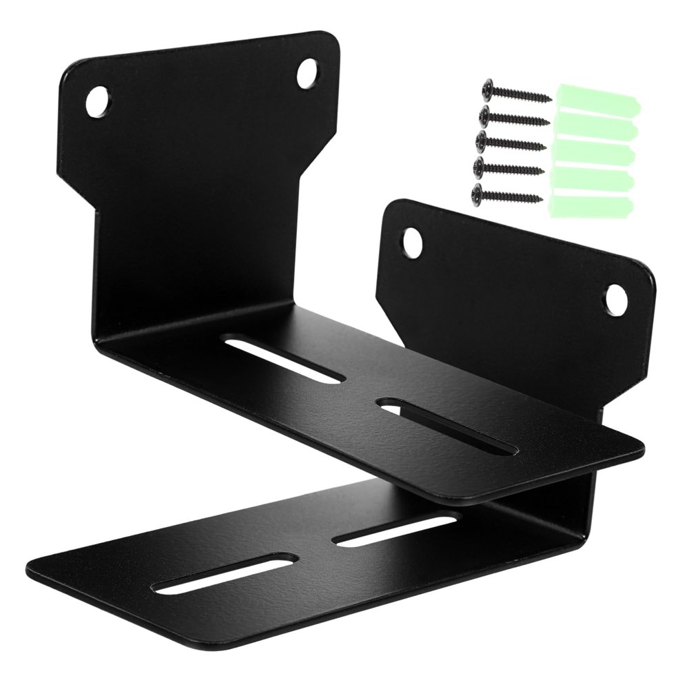 CONGARTENO Wall Speaker Mount Bracket Durable Space-Saving Design for Bar-Shaped Speakers Easy Installation Compatible with Various Audio Devices