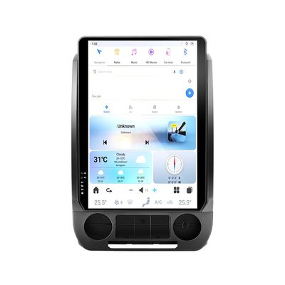 14.4 Inch Android 13 8+128GB Car Radio for Ford F150 2015-2021 F250 F350 2016-2021 Stereo Upgrade Tesla Style Dash IPS Touch Screen Android Auto GPS Navigation Multimedia Player (OEM SYNC2 OS)