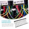 BELLIFFY Under Desk Tray Wire Organizer for Neat and Tidy Workspaces Easy Installation for Use Sturdy Iron Material view 3