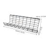 BELLIFFY Under Desk Tray Wire Organizer for Neat and Tidy Workspaces Easy Installation for Use Sturdy Iron Material view 4