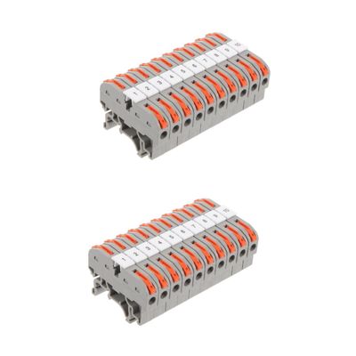FELTECHELECTR 20sets Terminal Block Kit Quick Connect Wire Connectors for Electricians Electrical Components