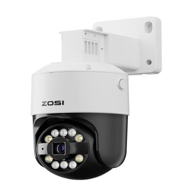 ZOSI C296 8MP 4K PoE IP Pan/Tilt Add-on Security Camera, AI Human Face Vehicle Pet Detect, Starlight Color Night Vision, Siren Alarm, Auto Track, 2-Way Talk, SD Card Storage, Work with Our PoE NVR