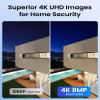 ZOSI C296 8MP 4K PoE IP Pan/Tilt Add-on Security Camera, AI Human Face Vehicle Pet Detect, Starlight Color Night Vision, Siren Alarm, Auto Track, 2-Way Talk, SD Card Storage, Work with Our PoE NVR view 2