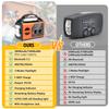 20000mAh Emergency Weather Radio with Wireless Speaker, 74000mWh NOAA/AM/FM Hand Crank Solar Radio with Flashlight Cell, Phone Charger, Compass, Reading Lamp, SOS Alarm view 2