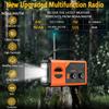 20000mAh Emergency Weather Radio with Wireless Speaker, 74000mWh NOAA/AM/FM Hand Crank Solar Radio with Flashlight Cell, Phone Charger, Compass, Reading Lamp, SOS Alarm view 3
