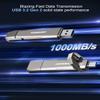 Vansuny 512GB USB Solid State Drive Up to 1000MB/s 3.2 Gen 2 Dual SSD USB A + Type C Portable External SSD for Android Phone Tablet Laptop MacBook PC view 3
