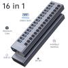 ACASIS 16 Ports USB 3.1 Hub Bundle with Powered USB 3.0 Hub, Include 16 * 10Gbps USB 3.1 A, 2*USB C 3.0+4 Smart Charging Port, 96W & 60W Power Adapter, USB Hub for PC/Laptop, Computer view 2