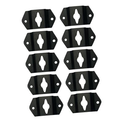 KONTONTY 10pcs Speaker Hanging Connector Wall Mount Hook for Sound Box Speakers Easy to Install Durable Iron Bracket for Home Audio Setup Replacement for Broken Hangers