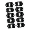 KONTONTY 10pcs Speaker Hanging Connector Wall Mount Hook for Sound Box Speakers Easy to Install Durable Iron Bracket for Home Audio Setup Replacement for Broken Hangers view 1