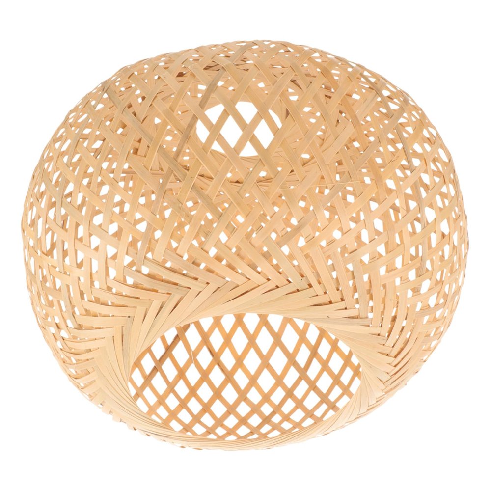 ULDIGI Bamboo Lampshade Pendant Light Vintage Decor Lamp Shade Boho Style for Home Lighting