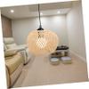 ULDIGI Bamboo Lampshade Pendant Light Vintage Decor Lamp Shade Boho Style for Home Lighting view 3