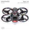 WRAPGRADE Skin Sticker Compatible with DJI NEO Full Wrap (Metal Sticker Bomb) view 2
