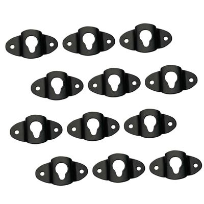 HOMOCONO 20pcs Sturdy Speaker Hook Plate Wall Hooks for Hanging Picture Hanging Kit