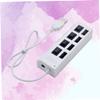 CAXUSD Port USB Splitter Multi USB Port Expander for Laptop Hub Independent Cable view 2